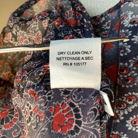 Ulna Johnson Silk Floral Blouse BOHO - Picture 7 of 8